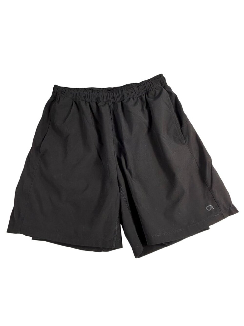 GapFit Women's Shorts Sz M Black 2-In-1 Training Athletic Elastic Waist Pockets